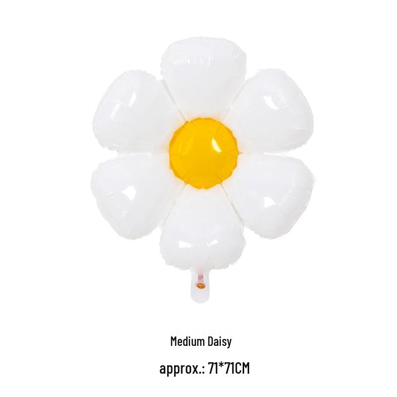 Large Smiley Face Sunflower Balloon for Children's Day Table Decoration