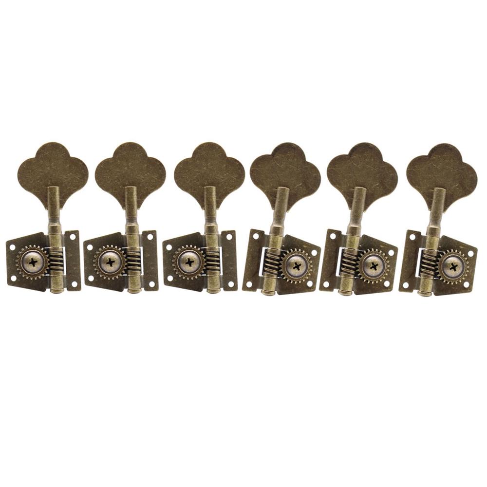2L3R3L2R3L3R1L4R4L1R Open Gear Bass 5-String Tuners Tuning Pegs Keys Machine Heads For Bass Guitar Chrome Gold Black