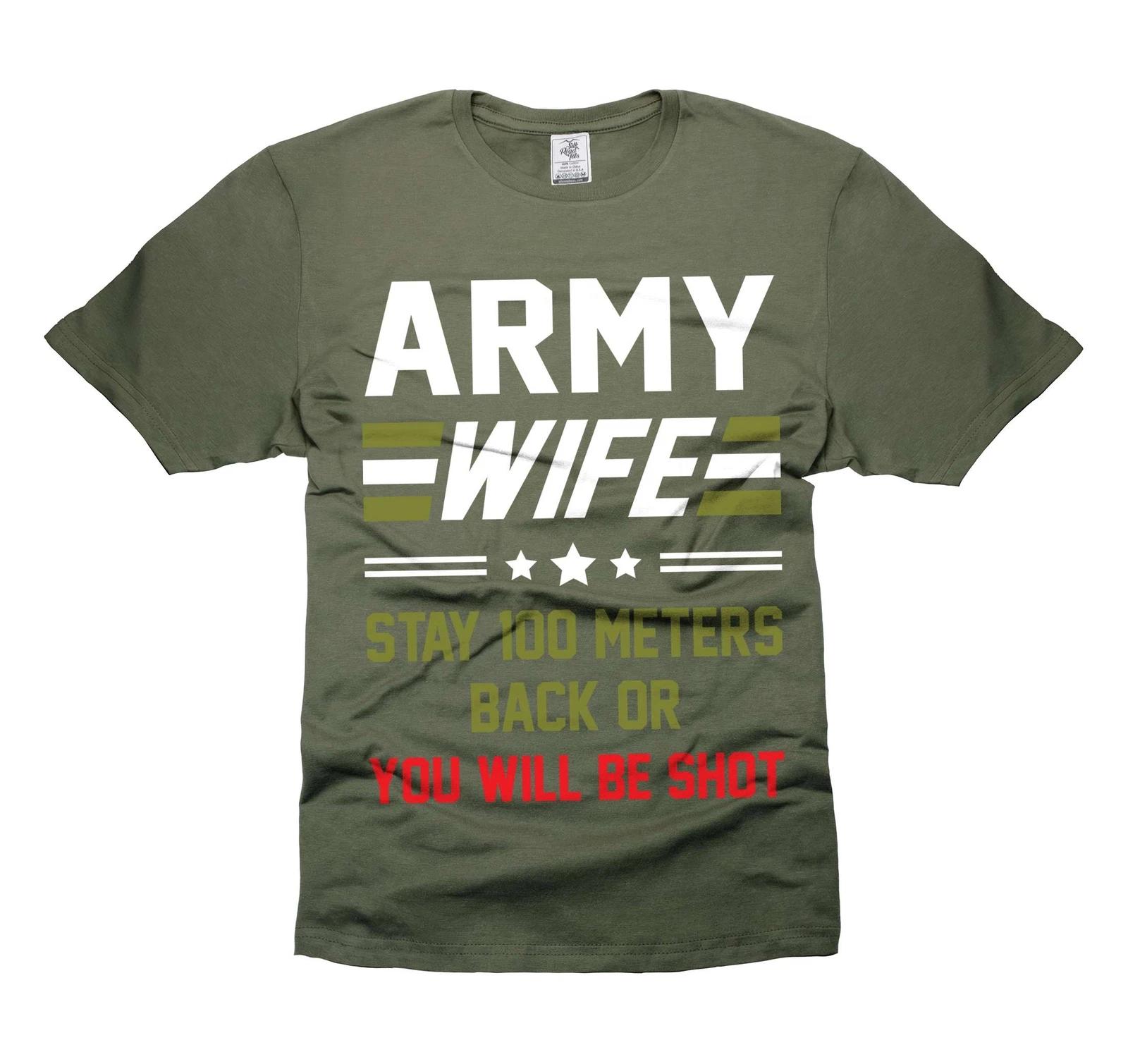 Funny Army Wife Shirt Wife Military Shirts Wife Gift Ideas Army Shirt For Wife 2XL