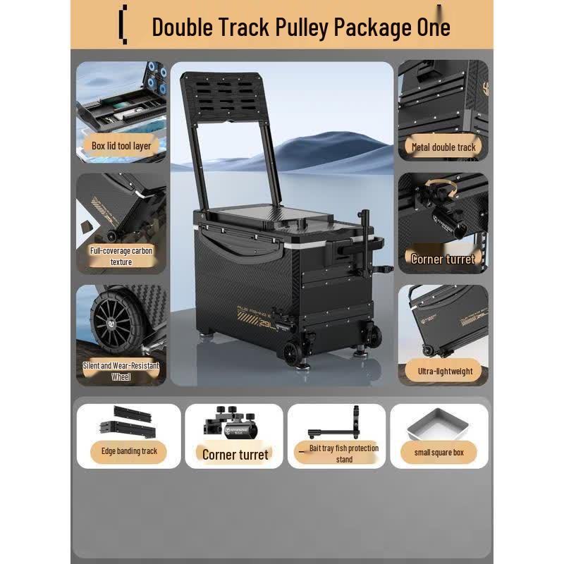 HANDUNYOU 29L Multi-functional Fishing Box with Wheels