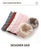 100% Pure Cashmere Women's Hollow Knit Neck Gaiter Scarf - Warm, Cold Protection, Korean Style