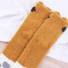 Women Fashion Winter Plush Soft Sleeping Socks Coral velvet socks Floor Socks Cat Paw