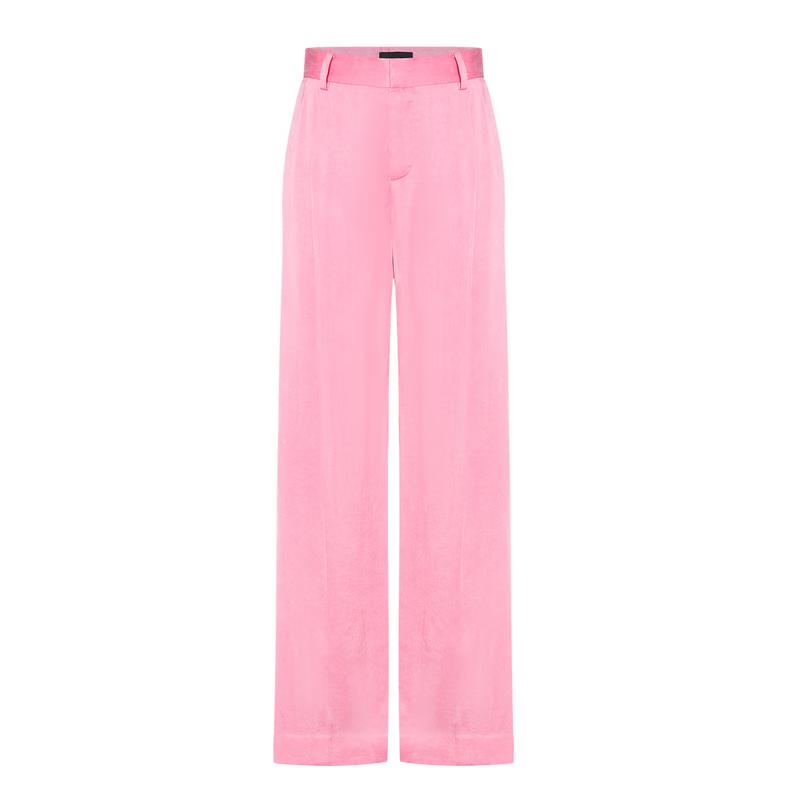 

MO&Co. Весна 2024 Матовые атласные брюки с высокой талией и широкими штанинами XS 155