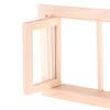 1/12 Dollhouse Miniature Wood 2 Pane Window Frame Diy Furniture Accessory