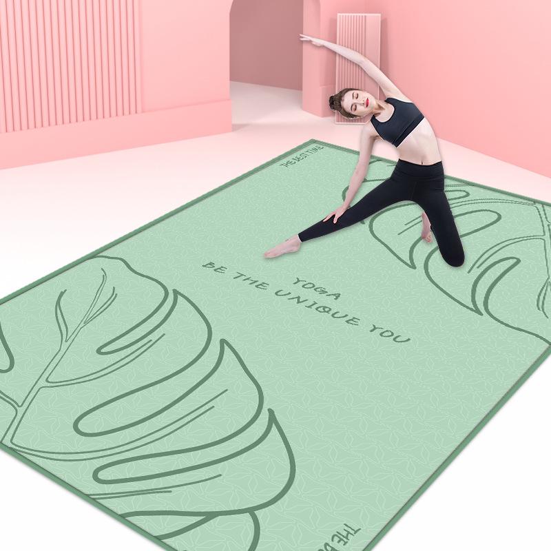 

Нескользящий амортизирующий коврик для йоги и фитнеса - очень длинный и широкий для мужчин и женщин 80x160 cm