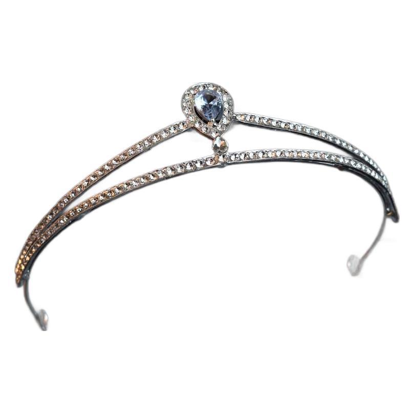 Super Fairy Like Bride Headwear Zircon Crystal Crown Colorful and Simple Princess Hepburn Style Hair Band Dress Accessories