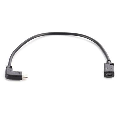 USB Type C To Mini USB Cable 90 Degree USB C Male To Mini USB Female Adapter Converter for Laptop Mobile Phones