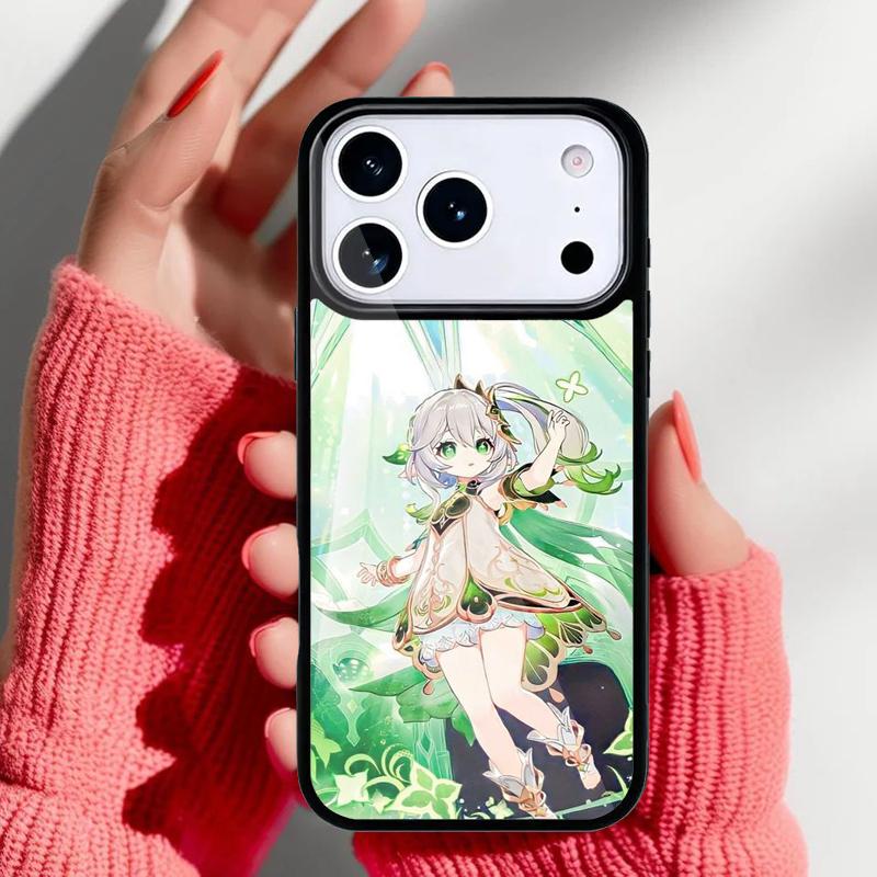 Nahida Genshin Impact Phone Case for iPhone 17 Air 16e 15 14 13 Pro Max Back Cover for 12 11 Pro Coque