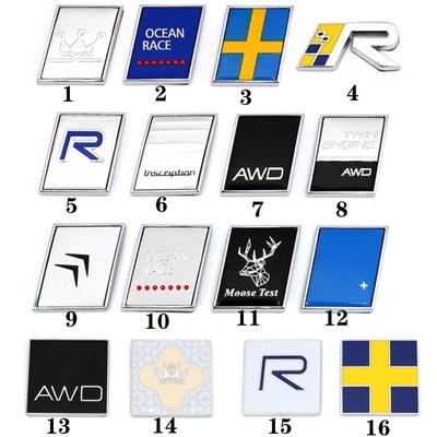 1PC 3D Metal Car Sticker Logo Emblem Badge Decals for V40 V50 V60 V70 XC60 XC90 XC40 S60 S90 S80