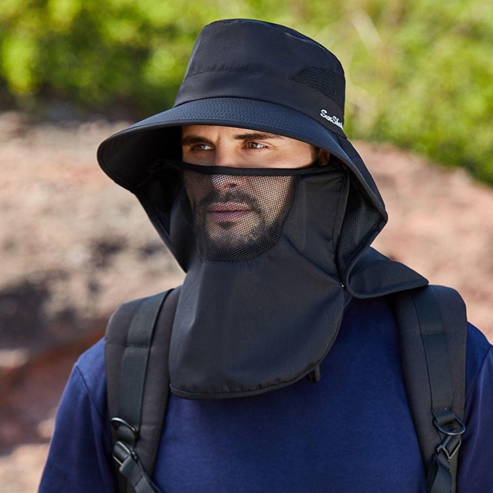 Sun Protection Fisherman Shawl Hat Breathable Mountaineering Cap New Sun Protection Cap  Women Men