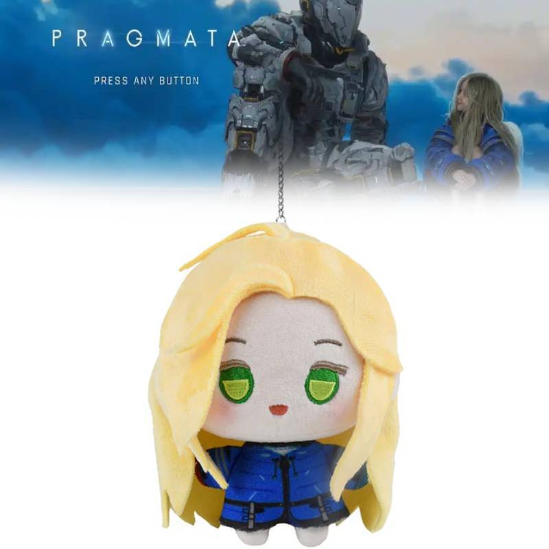 Pragmata Diana Plush Toy Short Hair Stuffed Figure For Game Fans And Gifting