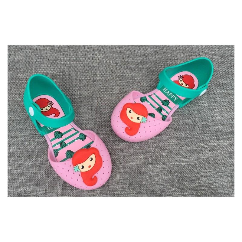 Neue Mini Melissa Meerjungfrauen-Sandalen für Mädchen, Prinzessinnen-Babyschuhe, in US-Größe 813