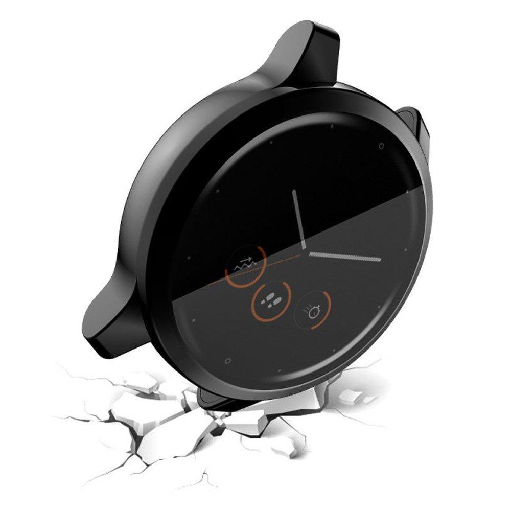 Case with TPU Cover for Garmin Venu 2 45mm/Vivoactive 4 45mm, Black