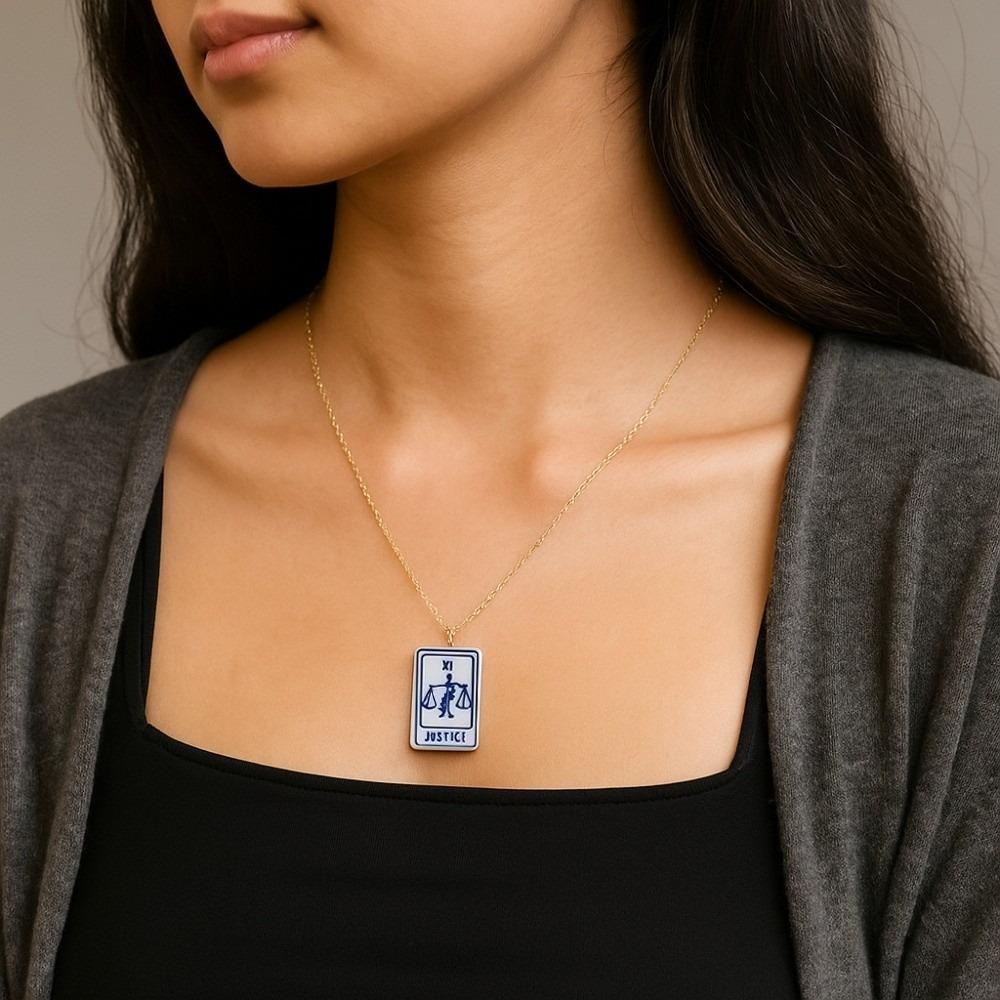 World Rectangle Pendant Necklace Sun Lovers Chain Trendy Enamel Moon Chain Choker  Daily
