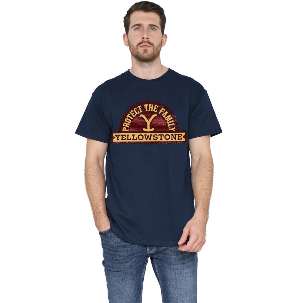 Tricou Yellowstone pentru bărbați cu eticheta „Protect the Family”