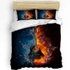 Rock Music Guitar Duvet Cover Bed Bedding Set For Double Home Textile Quilt Cover Pillowcases Bedroom Bedding Set (No Sheet)