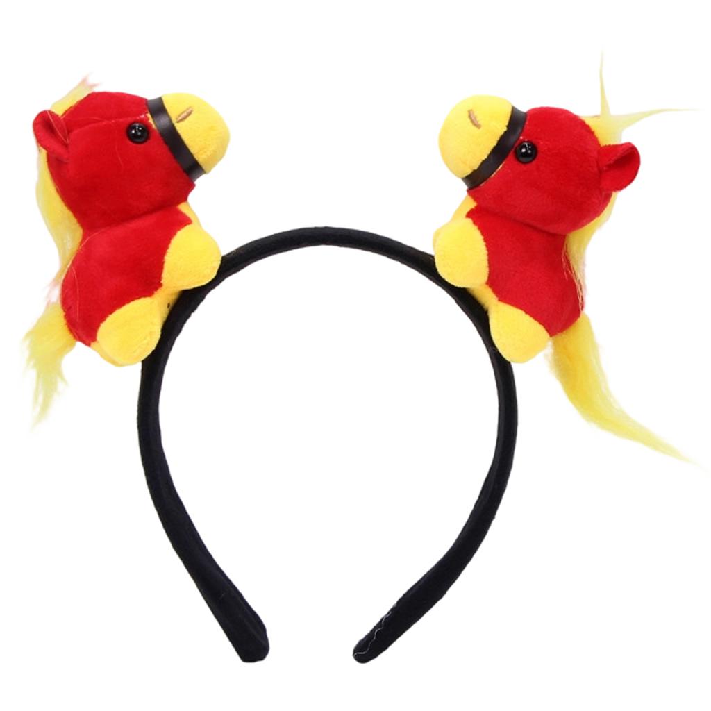 Masotte a Tema Fascia per Capelli in Crine di Cavallo Accessorio per Festa Fascia Comoda per Evento Festival Anno del Cavallo Raduno Copricapo