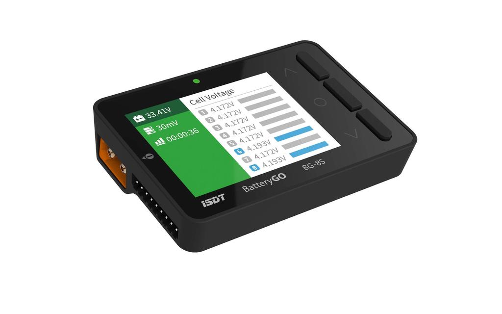 ISDT BG-8S LiPo CheckerBalancer [1-8S Balancing, Mobile Charging, RC Servo Tester]