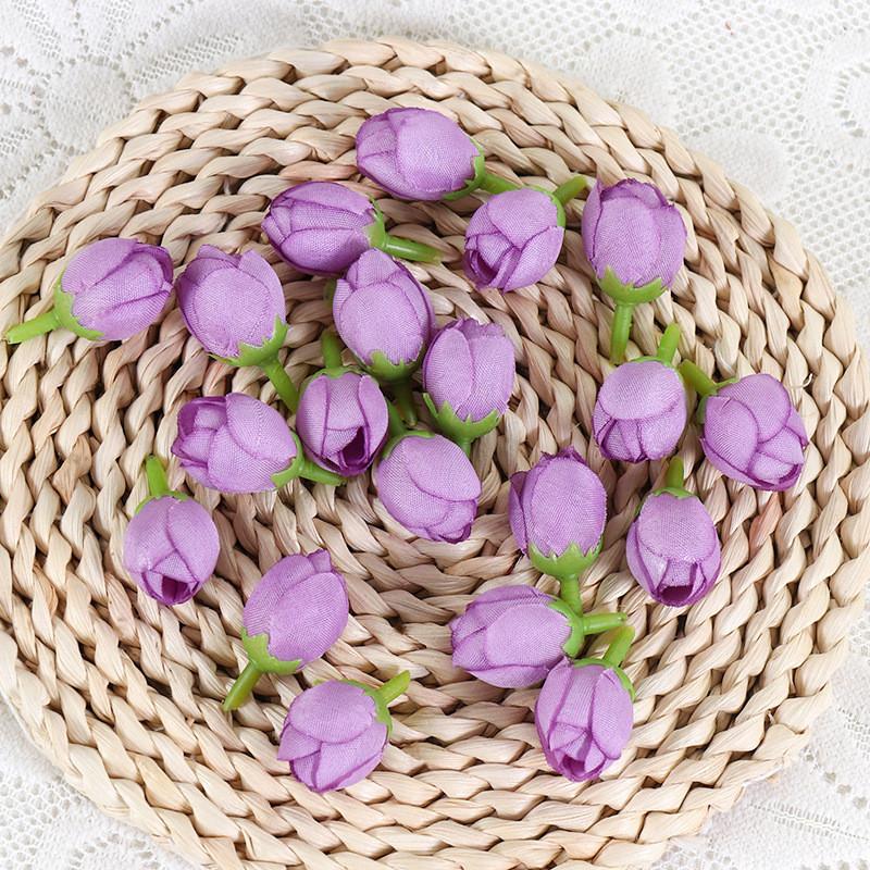 Artificial Rose Silk Buds For Diy Wedding Bouquets Home Decor Craft Supplies