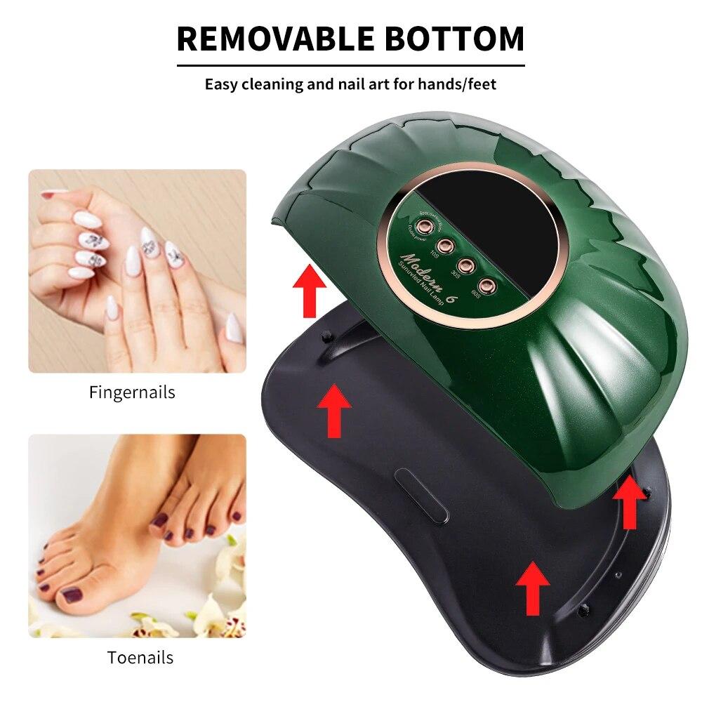 Lampe Séchoir à Ongles UV LED Professionnelle 69LEDs pour Séchage de Tous les Vernis Gel pour Ongles Lampe à Ongles à Capteur Infrarouge pour Manucure Outil de Salon