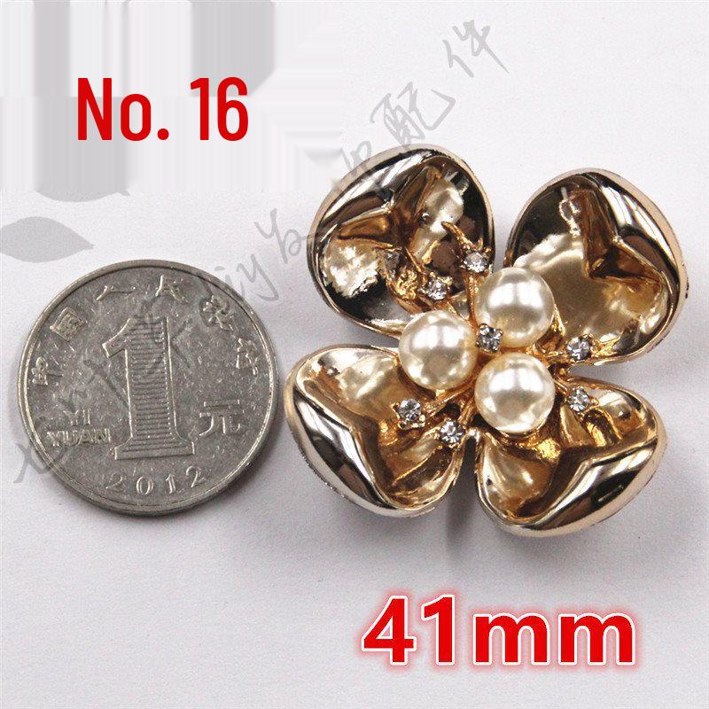 ABS Imitation Pearl Large Flower Center with Three, Four, and Five-Petal Options