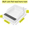 Removable Cover Cat Sand Litter Box Cats Toilet Pet Supplies Lid Cat Litter High-Sides Design Pet Litter Box Pet Supplies Kitten