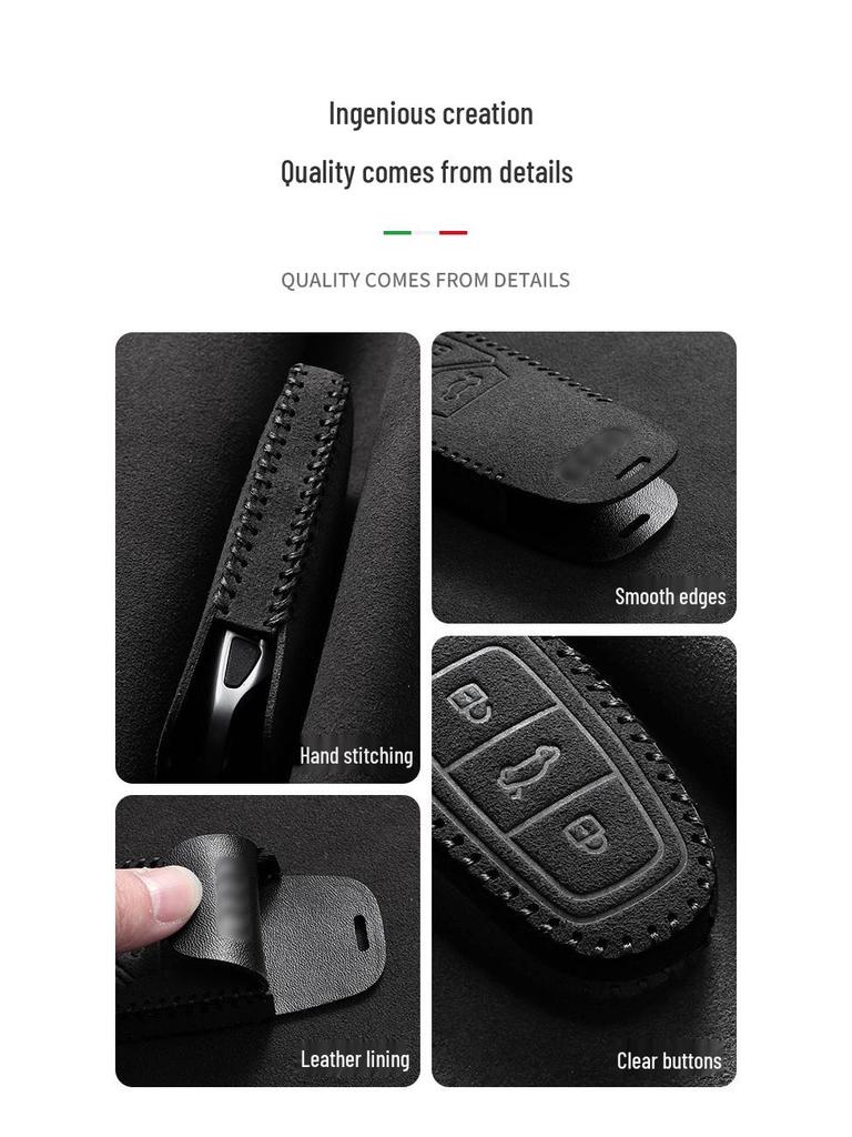 BYD Fangchengbao Leopard Key Cover: Fits Leopard 5, Portable 8, and Leopard 3 In Suede