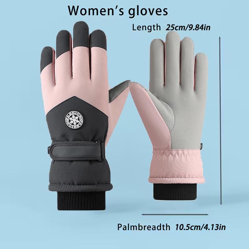 

Durable And Safe Tralow Ski Gloves Winter Warm Touchscreen Fleece-Lined Thickened Windproof Cold-Resistant Outdoor Cycling Hiking Winter