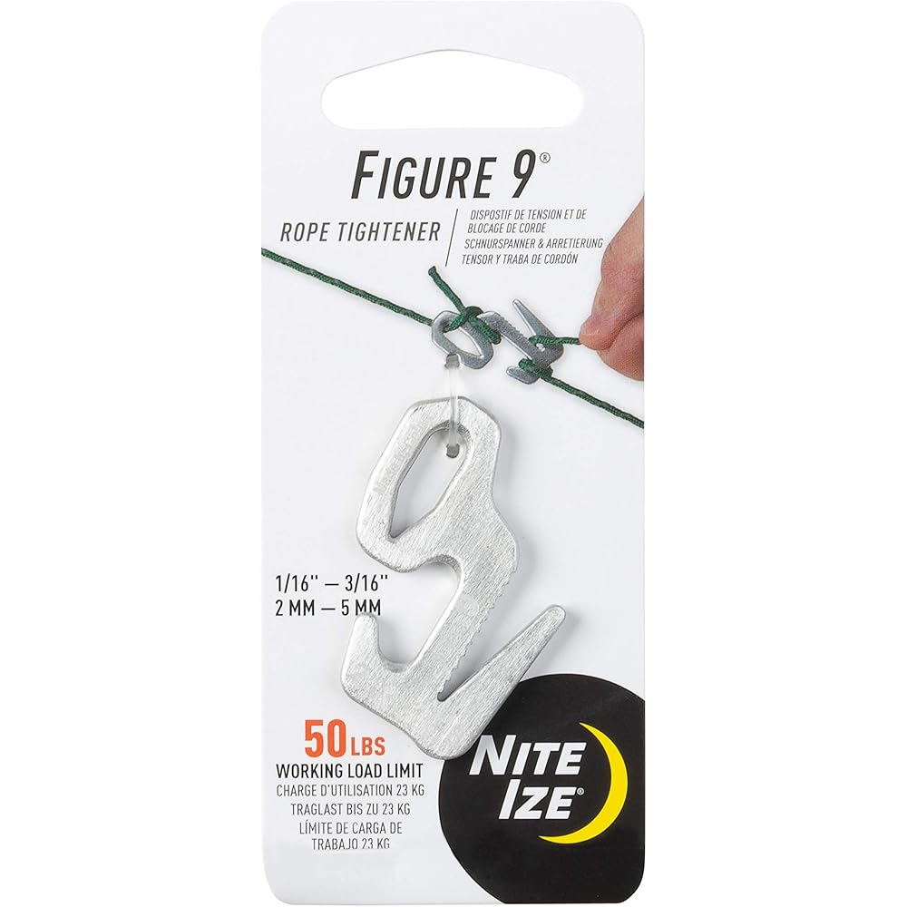 

Nite Ize Figure 9 S Rope Tightener F9S-02-09 Adjustable Durable Design for Camping and Outdoor Use