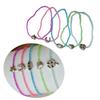 5Piece Bead Bracelets Women Four Leaf Clovers Pendant Bracelets Elastic String