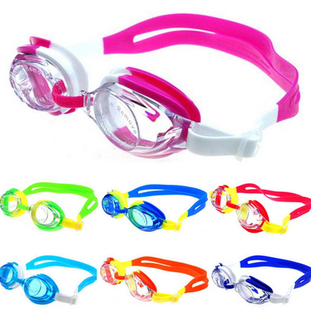 Children Ajustable Anti-UV Swimming Goggles Cartoon Glasses Anti-fog Swimming Accessories