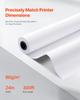 Wide Format Paper, 609.6 mm x 91.4 m Plotter Roll, 2 Rolls CAD Bond Rolls with 50.8 mm Core, 80 GSM Plotter Roll Rolls, for CAD Drawings, Engineering