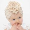 Große Blumen-Baby-Mütze, weiche Baumwolle, Baby-Accessoires, Turban, Frühling, Sommer, Kinder-Mütze