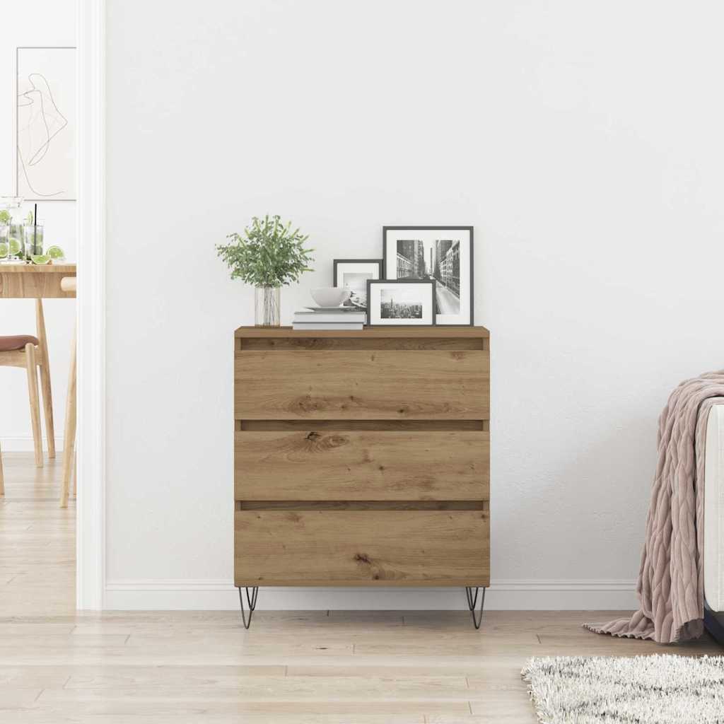 Artisan Oak Sideboard 60 x 35 x 70 cm Engineered Wood