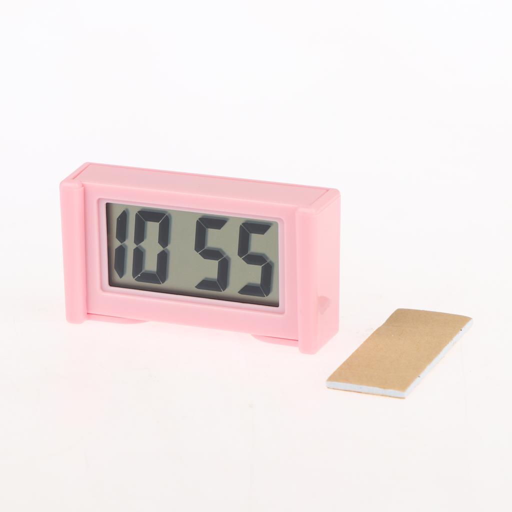 Mini Digital Clock Large Screen Car Dashboard Electronic Clock Self-Adhesive Mini Clock Car Clock For Truck Dashboard