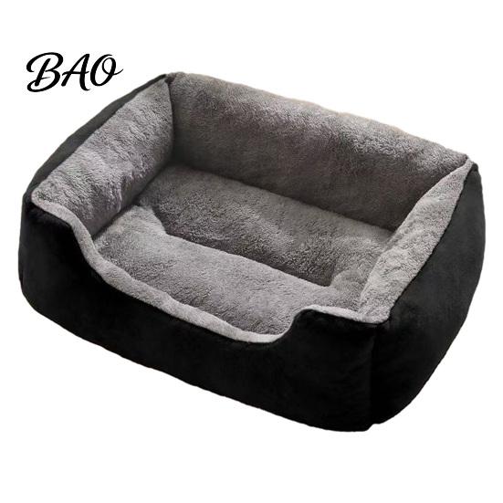 Durable Bed for Cats Rectangular Plush Cat Bed, Cozy Pet Lounge Anti-slip Bottom, with Bottom Washable Couch Indoor Small Dogs Puppies Orthopedic