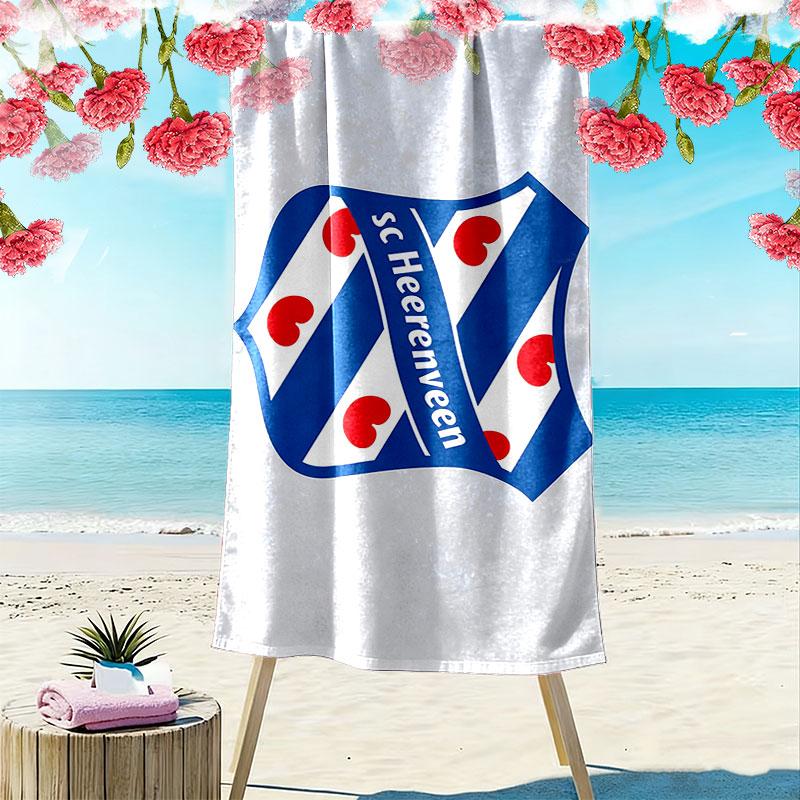 Asciugamano da Spiaggia Stampa SC Heerenveen, Asciugamano Grande Morbido Asciugatura Rapida per Spiaggia Campeggio Nuoto