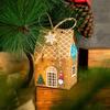 24 Set Christmas Gingerbread House Kraft Paper Packaging Box Small Paper Gift Bags Xmas Treats Party Favors Stocking Stuffers