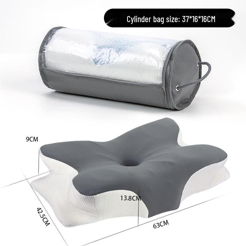 Verdicktes Schmetterling Eis-Seide Memory-Schaum Zervikal Nackenstützkissen Paar