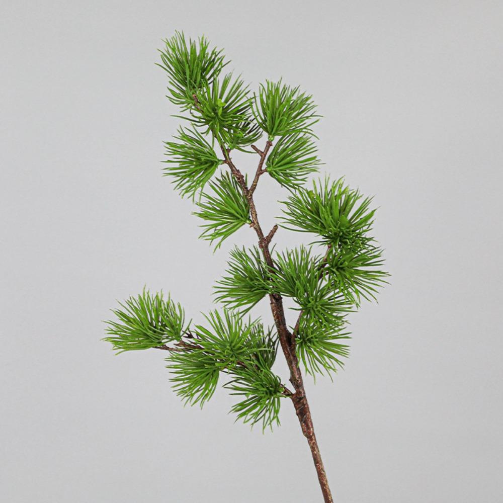Reception Decor 60 CM Artificial Pine Branch Plastic Realistic Pine Trees Plants Luxury Decorative Fake Plants Hotel Lobby
