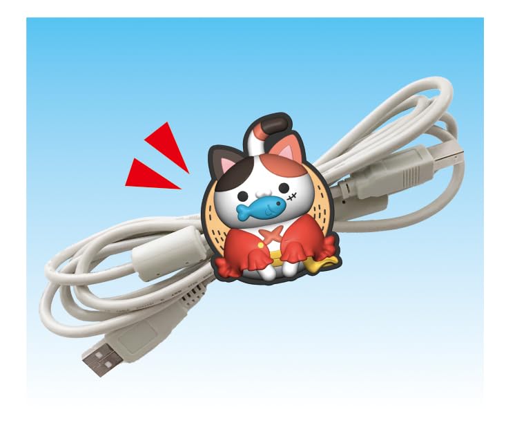 MEGA CAT PROJECT One Piece Nyan Piece Meow! Pinch Meow Piece Meow! (BOX) Approx. 35mm PVC Semi-solid Rubber Mascot with Rotating Clip