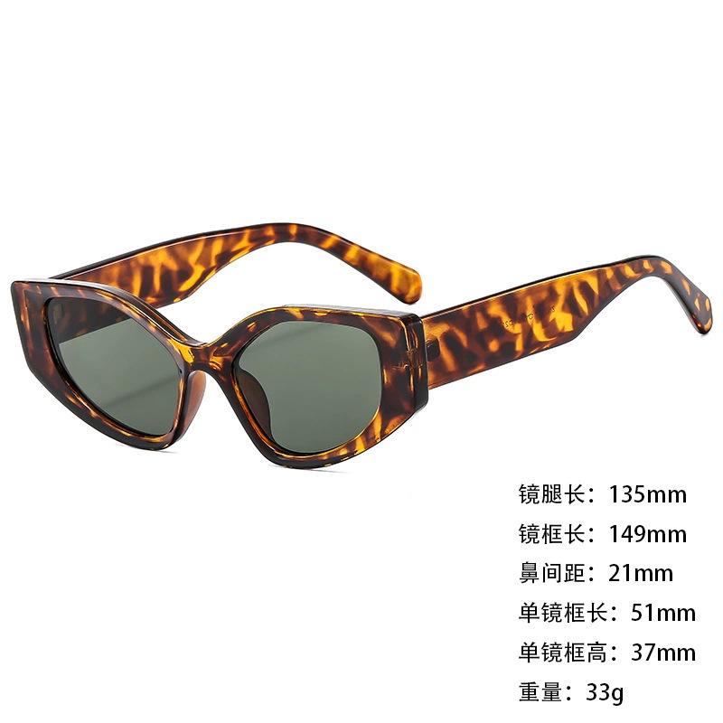 Sunglasses Wide Legs Small Frame Vgo88 Foreign Trade Square Fashion Trend Cat Eye Sunglasses