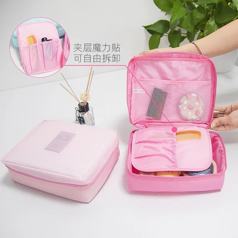 Multifunkční dámská venkovní úložná taška Toaletní potřeby Uspořádejte kosmetickou tašku Přenosná voděodolná cestovní pouzdra na make-up pro ženy