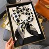 New silk scarf women's fashion versatile sense 70 square scarf neck protection scarf spring and autumn retro scarf tied bag