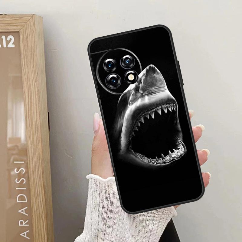 Shark Ocean Fish Case For OnePlus Nord CE 5 3 4 Lite N20 N30 OnePlus 13T 10T 8T 11 12 13 15 R 9 10 Pro Cover
