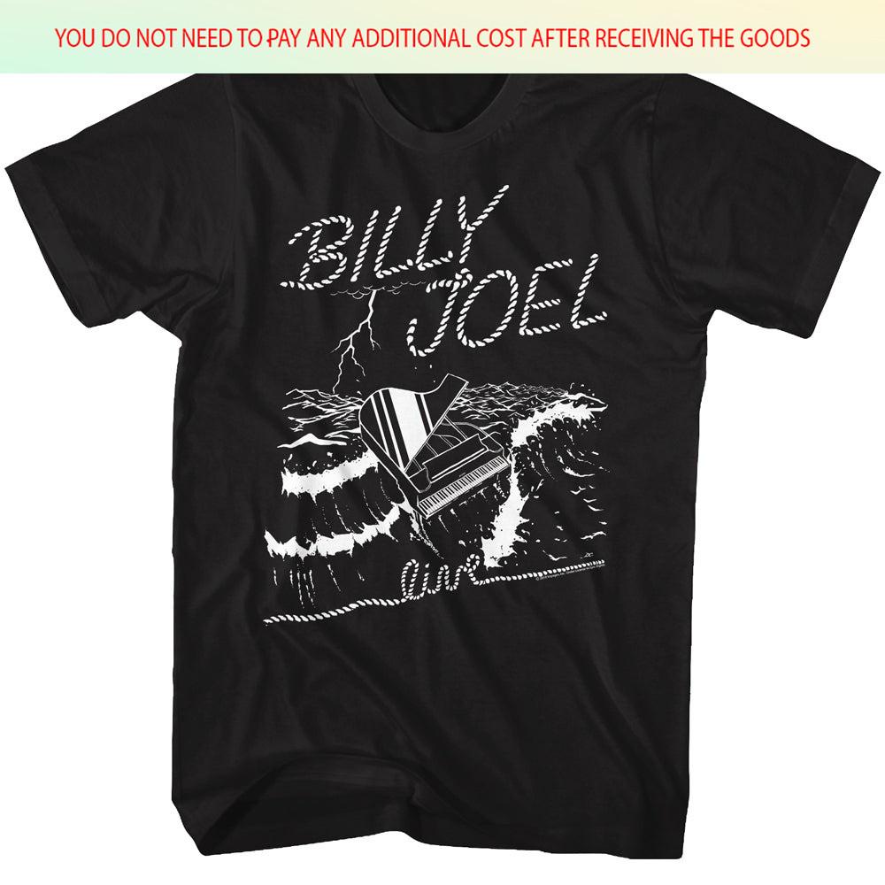 

New Popular Billy Joel Sea Piano Black S5XL Shirt BB512 Unisex T-Shirt M