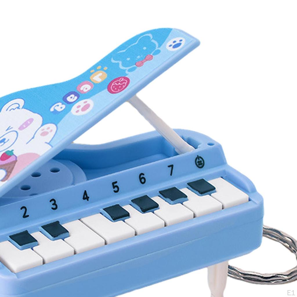 Handheld Music Piano Toy Keychains Mini Small Keychain Instrument for