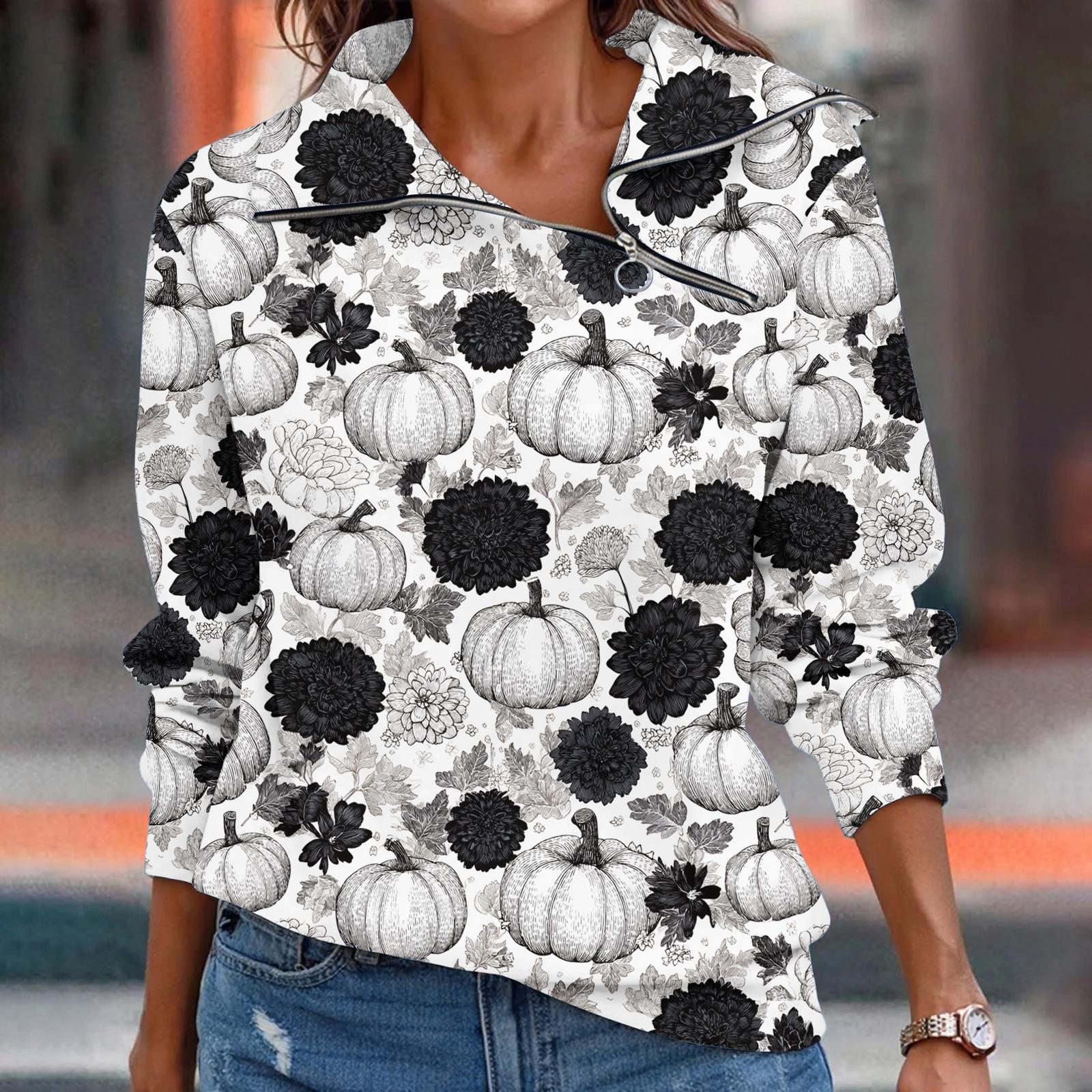 

Женская футболка, свободный пуловер, спортивные топы, повседневный топ с V-образным вырезом и длинным рукавом с принтом M