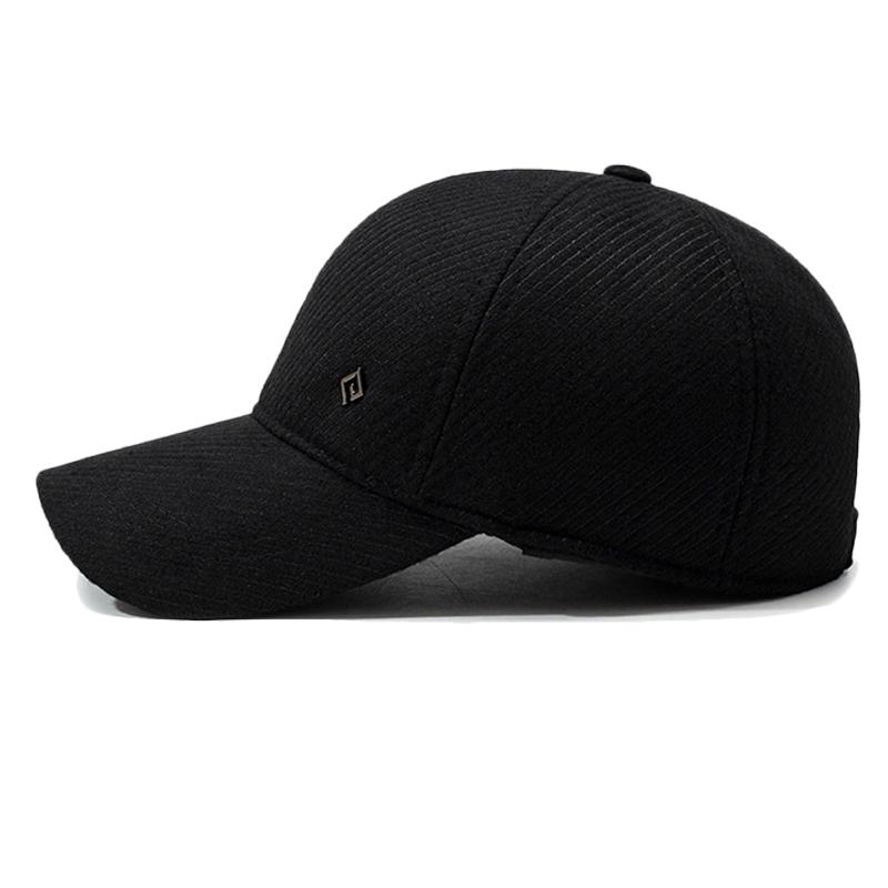 Winter Herren Samt Dicke Baseballkappe für Mittelalte und Ältere Outdoor Ohrenschutz Mütze Warme Baumwollmütze