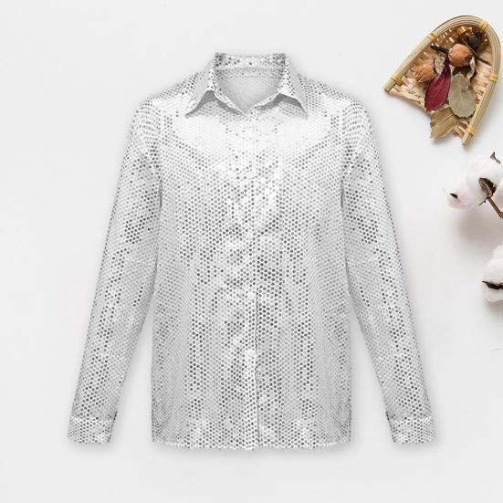 

Брюки-рубашки в стиле ретро, ​​расклешенные брюки с блестящими пайетками, однобортный топ с блестящими лацканами, брюки для вечеринки, костюм клоуна